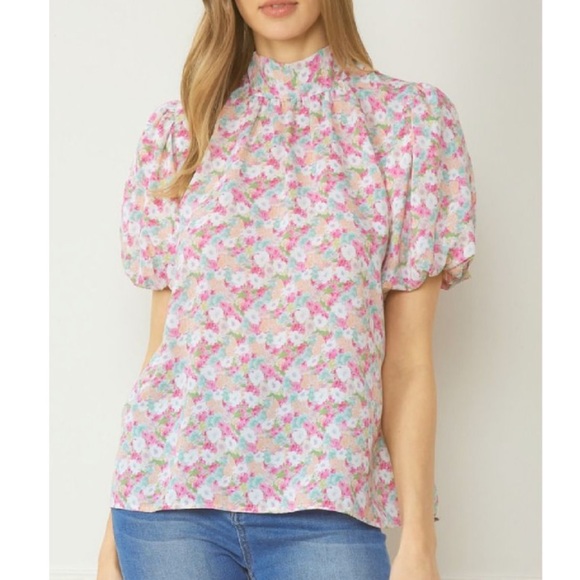 Pomodoro Ditsy Blouse 52600